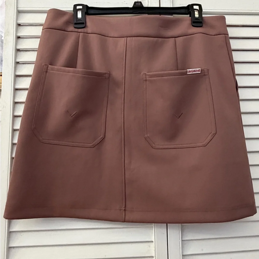 HUDSON Jeans seamed Deep Tapue Mini Skirt with sculpting knit nwot - Picture 9 of 16